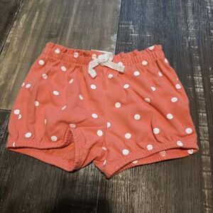 Jumping Beans Coral Polka Dot Shorts